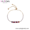 75223 Xuping new style best-selling adjustable bracelet clasp refined 18k gold filled bracelet